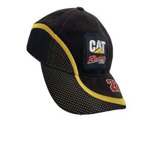 Vintage Nascar Hat Baseball Cap Cat Racing #22 Car Graphic Corduroy Ward Burton